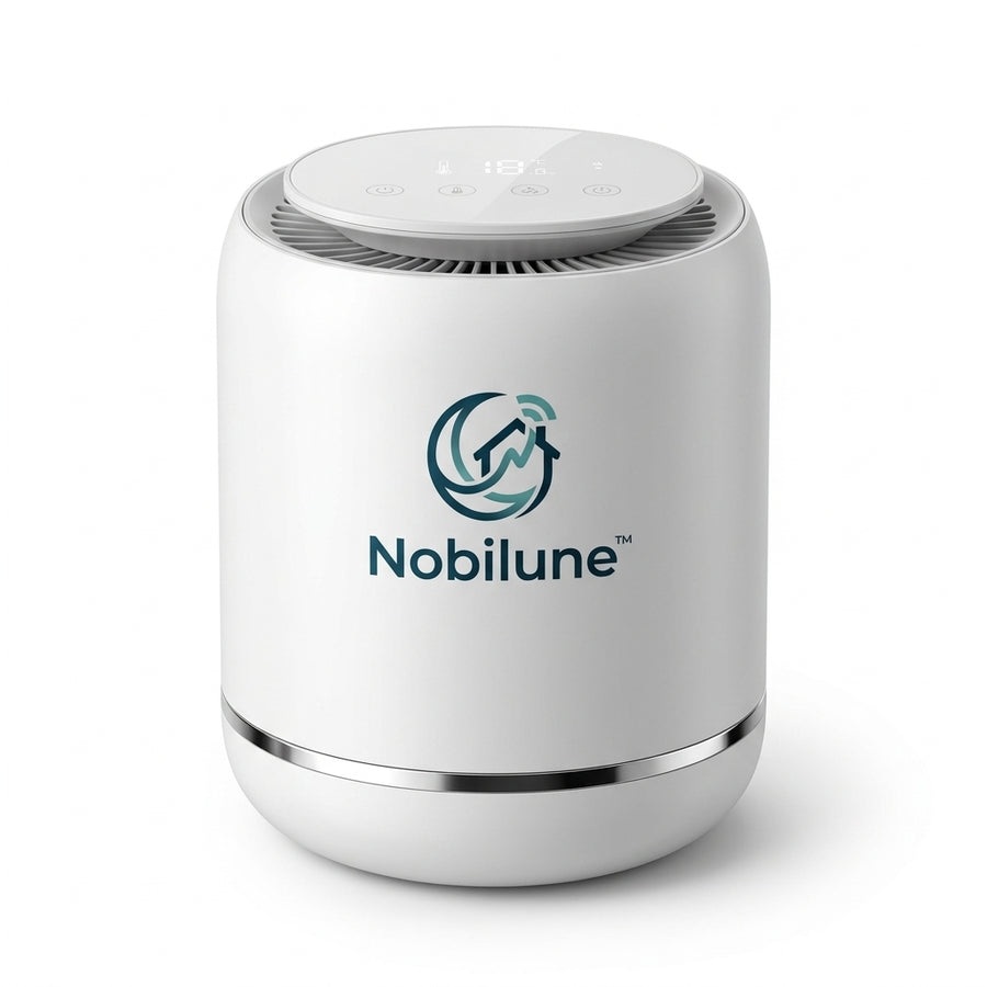 Nobilune™ Smart Humidifier & Climate Monitor with Temperature and Humidity Display, App Control, Fine-Mist Air Diffusion and Modern Top-Touch Design